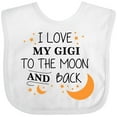thumbnail image 3 of Inktastic I Love My Gigi to the Moon and Back Boys or Girls Baby Bib, 3 of 4