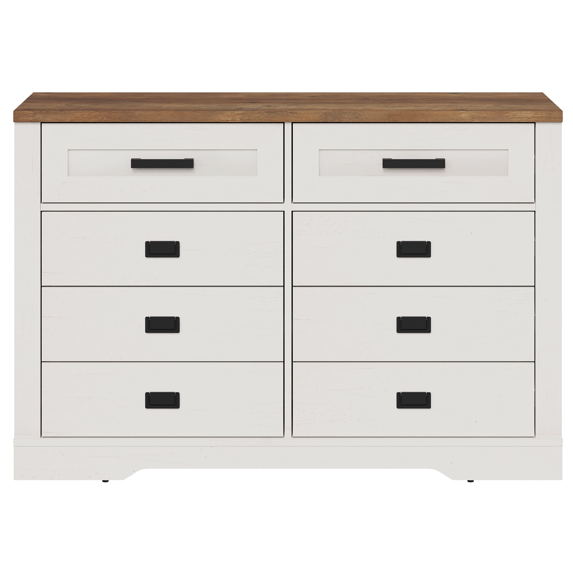 WAMPAT 16 Drawers Dresser Chests for Bedroom,Rustic Tall Chset of Drawers,Dressers Organizer for Bedroom, Living Room,Hallway, Antique White