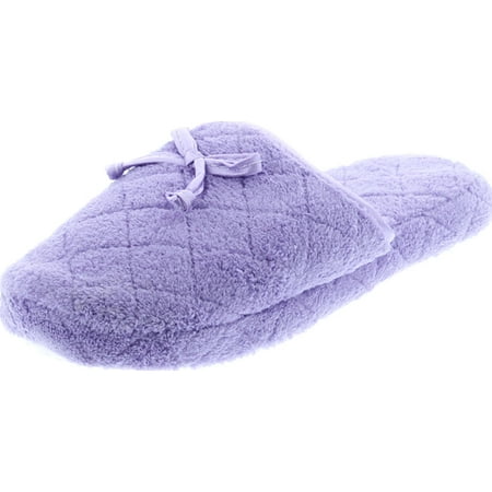 

SC Home Collection Womens Quilt Pattern Slip On Fashion House Slippers Lilac 7/8