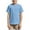 Light Blue, variant on Jalioing Kid's Basic Tee with Pocket Loose Short Sleeve Crew Neck Plain Tee Shirt Summer Casual Tops 5-13 Years