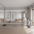 thumbnail image 2 of 144" x 80" Double Aluminlum Mirror Single Glass Pane Metallic Sliding Closet Doors, 2 of 8