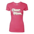 thumbnail image 2 of Wild Bobby Retro Cheer Mom Girl Sports Women Slim Fit Junior Tee, Hot Pink, Large, 2 of 5