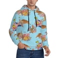 thumbnail image 2 of Daiia Turtles And Corals for Men's Fashion Hoodies & Sweatshirts with Kangaroo Pocket Hooded Sweatshirt Breathable & Moisture Wicking-Small, 2 of 7