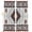 Brown/Beige/Black, variant on Black Beige Boho Blackout Curtains for Bedroom/Living Room, Pinch Pleated Black Out Curtains, Vintage Ethnic Tribal Southwestern Room Darkening Window Drapes with Hooks 2 Panels, 39"x70"