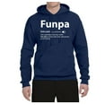 thumbnail image 2 of Wild Bobby,Funpa Like A Regular Grandpa Only Way Cooler, Father's Day, Unisex Graphic Hoodie Sweatshirt, Navy, 2XL, 2 of 3