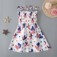 thumbnail image 1 of pop seller Independence Day Cute Dress For Girls Adjustable Tie Shoulder Dress Smocked Strapless Girl Dress, 1 of 9