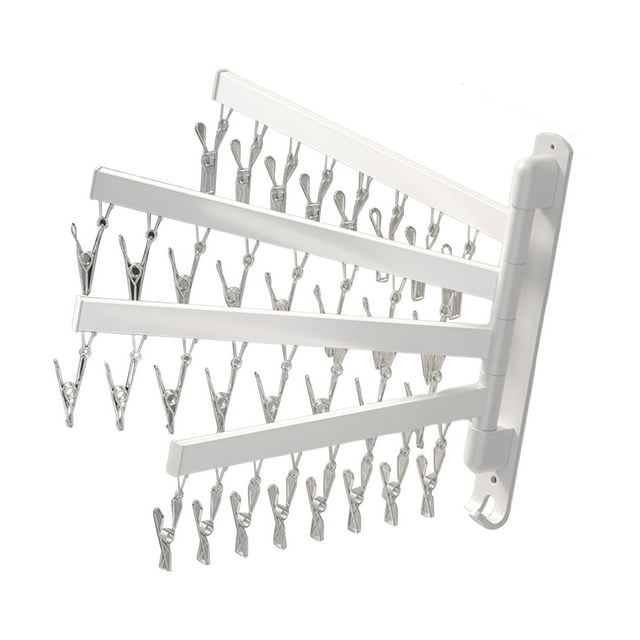 GROWTH TANK Chaussette Séchage Cintre Rack Vêtements Cintre Multi-Fonctions Escamotable Mur Suspendu Soutiens-Gorge O