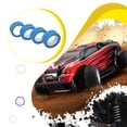 thumbnail image 3 of Dalazy 4x avec Insert en Mousse Compatible avec RC 1/18 Wltoys A949 Modèle Crawler RC Pneus de Roue de Voiture Bleu 1Set, 3 of 6