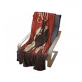 thumbnail image 4 of Vintage Soft Flannel Fleece Blanket, Rodeo Cowboy Riding Bull Wooden Old Sign Western Style Wilderness at Sunset Image, Cozy Plush for Indoor and Outdoor Use, 60" x 80", Orange Brown, by Ambesonne, 4 of 6