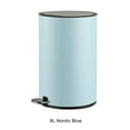 thumbnail image 3 of Naiovety Bote de basura de acero inoxidable de alta capacidad Bote de basura de amplia aplicación resistente y duradero para cocina Suministros de limpieza para el hogar Azul, 3 of 6