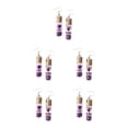 thumbnail image 2 of Pendientes colgantes Qarigey joyería de compromiso mujer morado Type2 NO2, 2 of 6