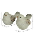 thumbnail image 3 of DecMode 8" Indoor Outdoor Bird Garden Sculpture (2 Pack), 3 of 8
