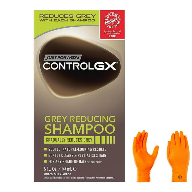 de cabello gris de suministro de EE. UU.: Champú reductor de canas JFM Control GX, 5 onzas líquidas