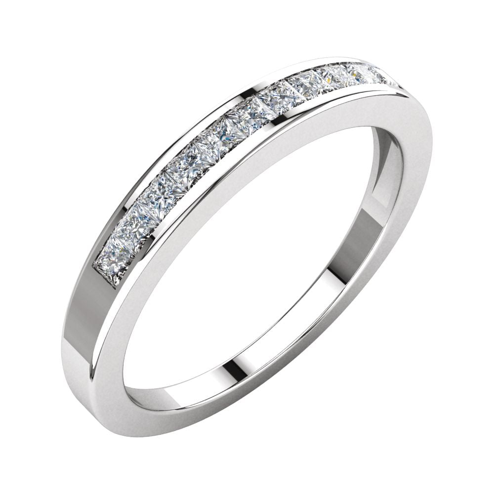 JewelryWeb 14k White Gold Diamond Polished 0.33 Dwt Diamond