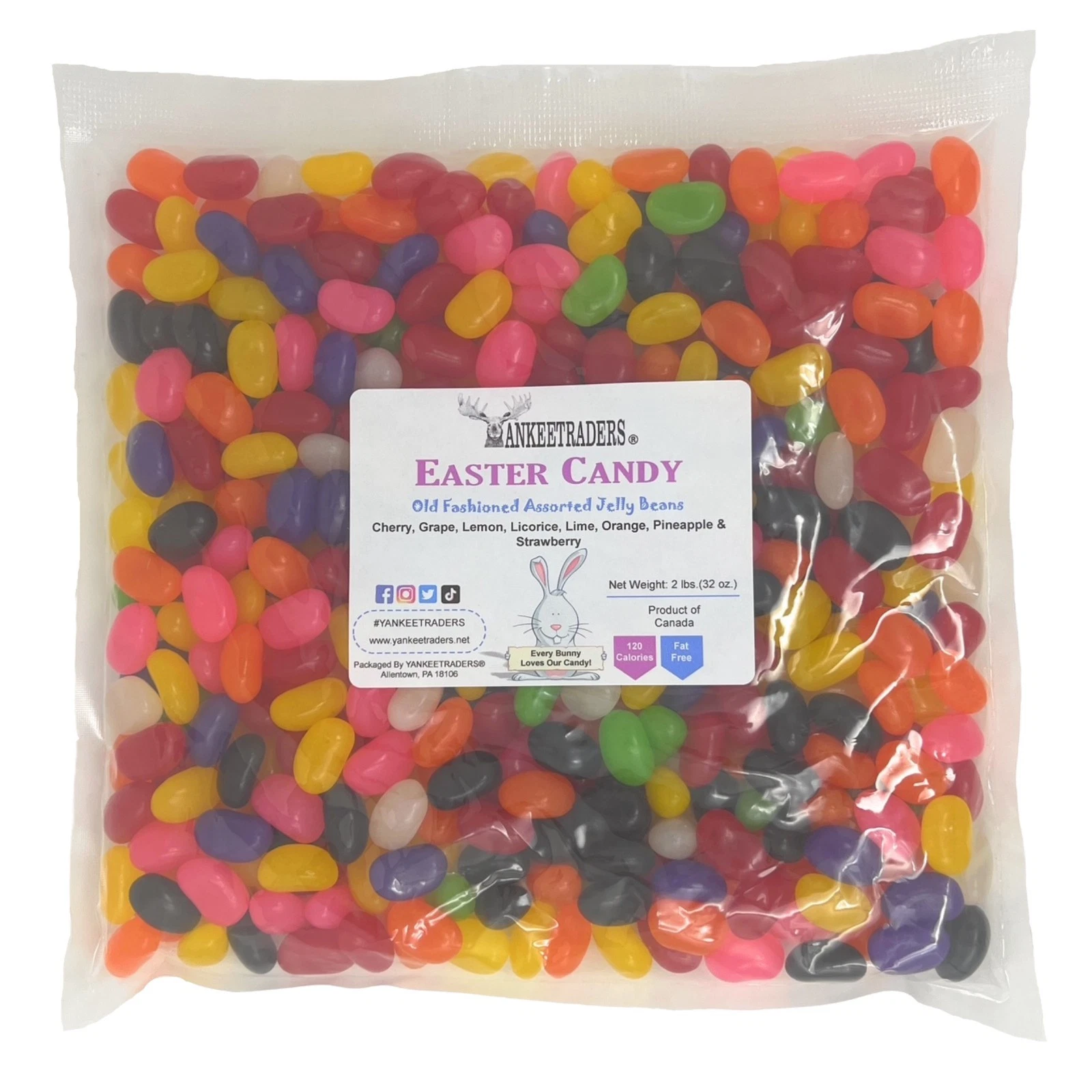 YANKEETRADERS® Brand Assorted Flavored Jelly Beans, 2 lb. Bag