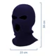 thumbnail image 2 of Evd-x Balaclava Tejida De 3 Orificios Pasamontañas Cosplay, Bandana, Motocicleta, Halloween, Termico, Ciclismo, Protección Uv, Sol, Viento Unisex Azul Navy, 2 of 2