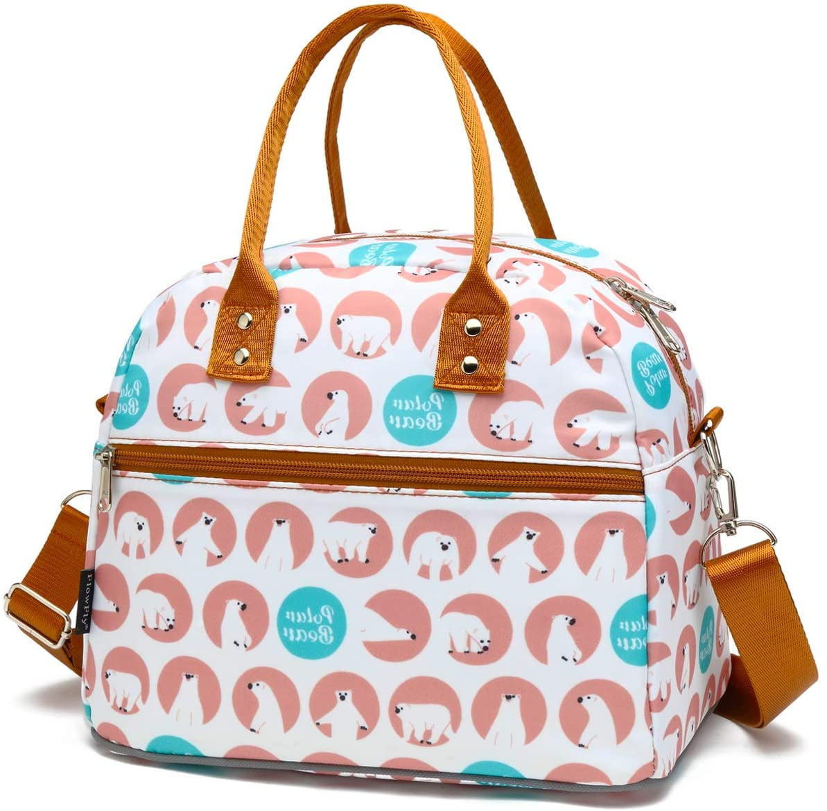 large lunch bolsa with shoulder strap