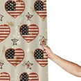 thumbnail image 5 of DouZhe Retro Usa Flag and Star Pattern Shower Curtain, Waterproof Bath Curtains for Bathroom Decorations, 72 x 72 inches, 5 of 7
