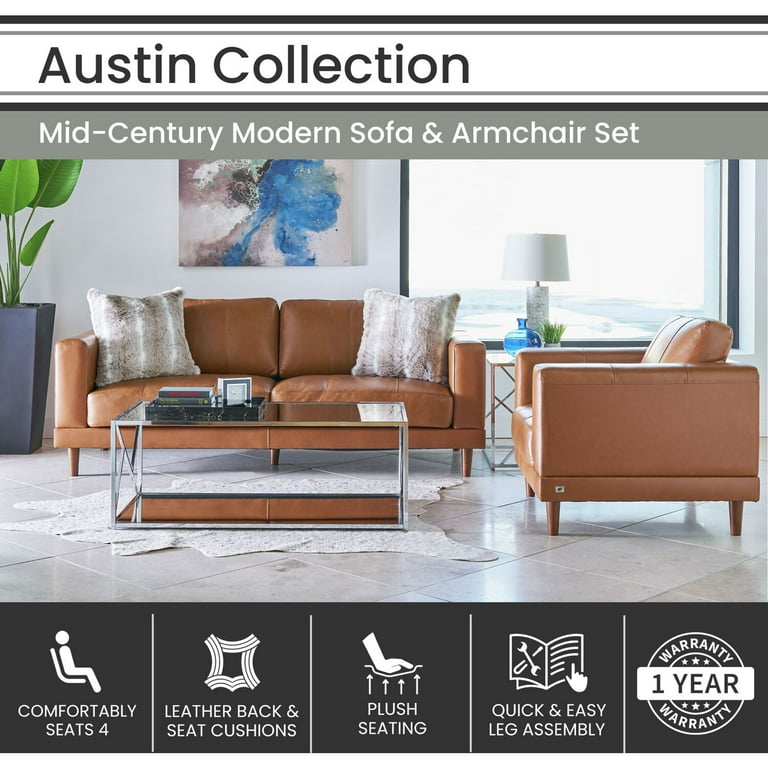 Austin 4 Piece Living Room Set Baci Living Room
