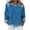 Blue, variant on Denim Sweater for Women Collar Jean Long Sleeve Pullover Shirts Knit Cute Tops Vintage Waffle Casual Plus Size Sweaters