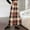 Orange, variant on Womens Flannel Plaid Long Skirts High Waist A Line Flared Pleated Maxi Skirt Dress Casual Vintage Office with Pockets