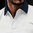 thumbnail image 5 of Asxite Men Plus Size Fall Winter Tops Collared Long Sleeve Solid Breathable Loose Sport Shirts, 5 of 7