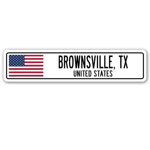 SignMission SSC-Brownsville Tx Us Street Sign - Brownsville, TX, United States