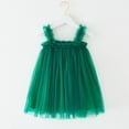thumbnail image 2 of Fsqjgq Baby Girl Clothes Baby Dress Holiday Size 19 Girls Clothes Green Toddler Girls Sleeveless Tulle Holiday Party Dress Dance Party Princess Dresses Clothes 80, 2 of 5
