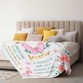 thumbnail image 2 of Yibo Best Friend Birthday Gifts Blanket Flannel Soft and Comfortable Anti-static Bed Sofa Blanket, 2 of 4