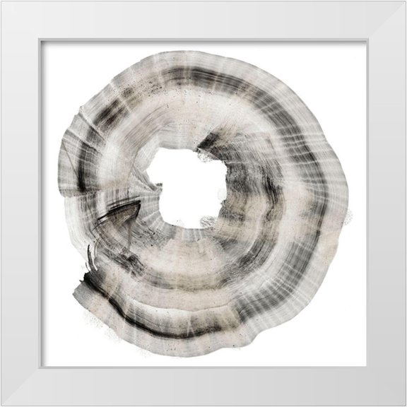 Harper, Ethan 12x12 White Modern Wood Framed Museum Art Print Titled - Large Tree Ring Form I
