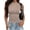 Brown-white Stripe, variant on Womens Sleeveless Mock Turtleneck Tank Tops Ribbed Lettuce Trim Tops Basic Slim Fit Shirts Casual Summer Clothes
