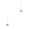 thumbnail image 3 of Inteprter Maceta colgante de ganchillo de yute Luz transmisible Degradable Perchas para plantas de ahorro de agua Cesta de ganchillo de yute 160g cesta 160g 101.6 cm 2piezas, 3 of 6