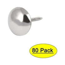 7/16" Dia Stainless Steel Round Head Upholstery Decorative Tack Nail 80PCS