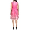 thumbnail image 2 of Anne Klein Womens Petites Polka Dot Belted Fit & Flare Dress, 2 of 2