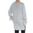 thumbnail image 2 of 1.STATE Womens Tie Sleeve Knit Sweater, Grey, X-Large, 2 of 2
