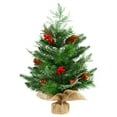 thumbnail image 2 of HLONK Small Pre-lit Artificial Christmas Tree  Fiber Optic Tabletop Xmas Tree, 2 of 9