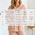 thumbnail image 4 of Lcziwo Women Plush Pajama Jacket Cute Bow Texture Fleece Bed Jackets Button Front Fall Winter Sleepwear with Pockets Orange,S, 4 of 8