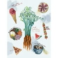 thumbnail image 3 of Wang, Melissa 15x18 Black Modern Framed Museum Art Print Titled - Food Sketches I, 3 of 5