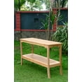thumbnail image 3 of 59" Console Rectangle Dining / Bar Table with bottom Shelf Outdoor Patio Grade-A Teak Wood WholesaleTeak #WMDT59GV, 3 of 3