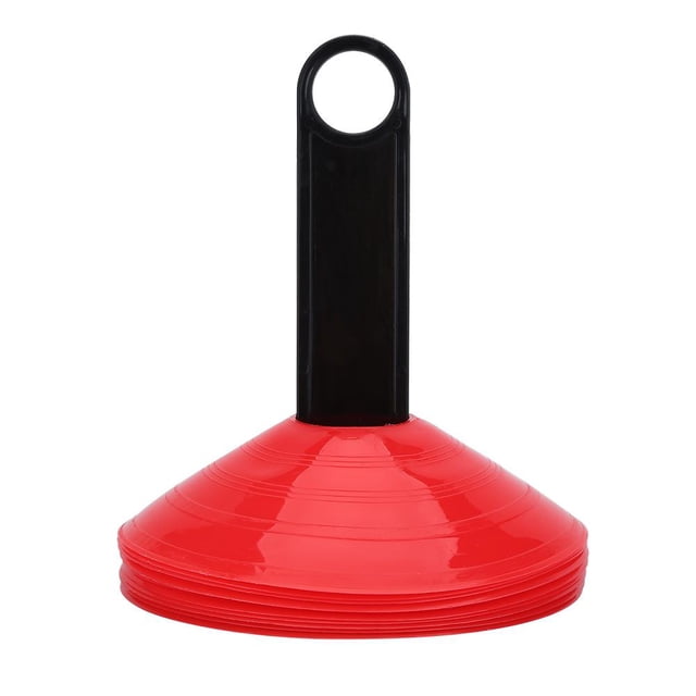 FAGINEY 10 Pcs Practical Mini Field Cone Discs Marker Soccer Football Sports Speed Training Tools,, Football Saucer