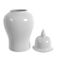 thumbnail image 7 of Red Lantern 24" White Porcelain Temple Jar, 7 of 7