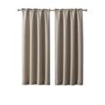 thumbnail image 2 of Mainstays Bennett Textured Curtain, Brown 54 inch, Set of (2), 2 of 4