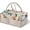 1Pcs-Large-Oatmeal, variant on Upgraded Baby Diaper Caddy Organizer, Portable Nursery Storage Bin with Handle, Side Pockets Car Organizer for Diapers and Baby Wipes Essentials, Registry Gift Baskets (Small-Grey)