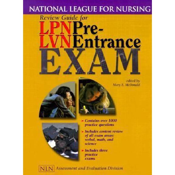 Pre-Owned Review Guide for LPN/LVN Pre-Entrance Exam: . (Paperback) 076371061X 9780763710613