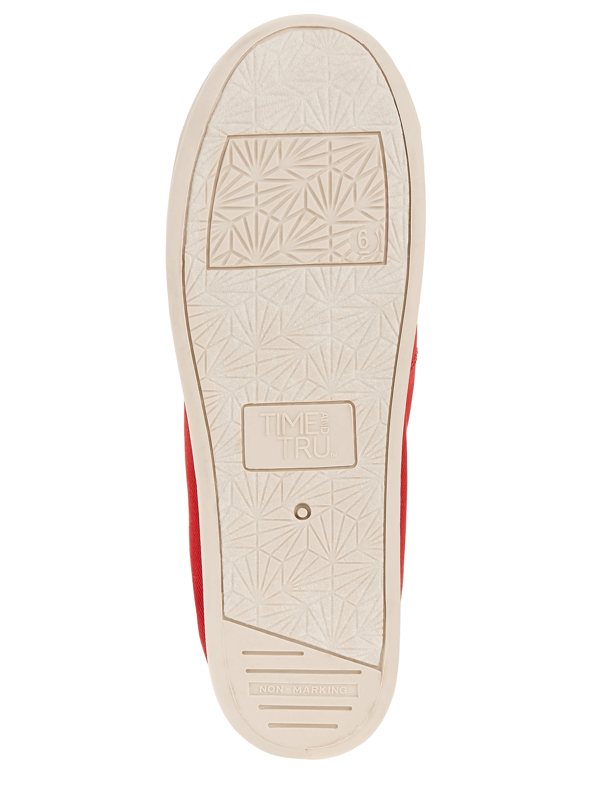 women's time and tru scrunch back canvas sneaker