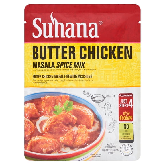 Suhana Butter Chicken Masala Spice Mix 50g, Imported from Britain