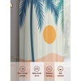 thumbnail image 6 of Boho Summer Beach Sheer Curtains 72 Inch Length 2 Panels Set, Abstract Tropical Palm Trees Watercolor Voile Window Treatment Curtains Sheers Drapes for Bedroom/Living Room/Kitchen 52"x72"x2, 6 of 7