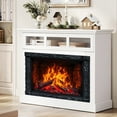 thumbnail image 2 of 3D Fireplace Wall Sticker, Self-Adhesive Realistic Flame Decal for Indoor Wall, 20.4x14.5", Waterproof & Durable, for Living Room Closet, Christmas/Thanksgiving Day Party Decor, 2 of 5