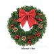 thumbnail image 3 of Christmas Wreath Holiday Decoration Woven Rattan Wreath Simulated Pines Cones Red Fruit Door Hanging Window Hanging Wreath Hanging Decoration, 3 of 6