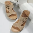 thumbnail image 4 of Sandalias informales para mujer, zapatillas de plataforma a la moda, antideslizantes, para exteriores, en el lugar de trabajo, en la playa, 4 of 8